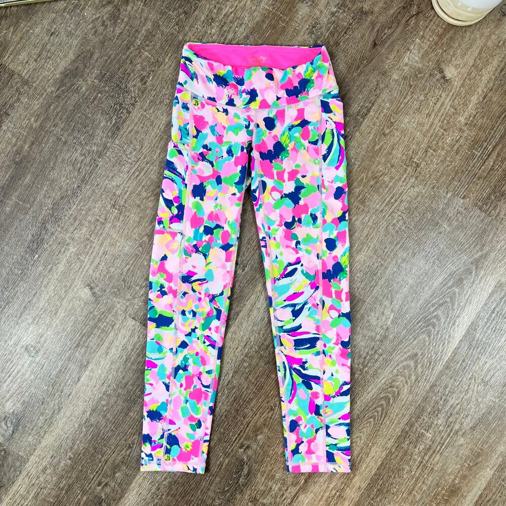 Lilly Pulitzer Leggings Luxletic Weekender Leggings Pina Colada Club